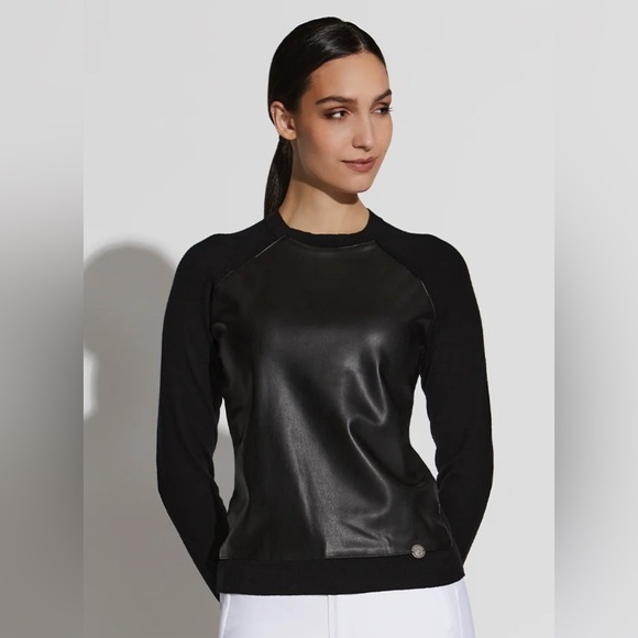 Asmar Equestrian Sweaters - Asmar Equestrian Ladies Medium leather riding top